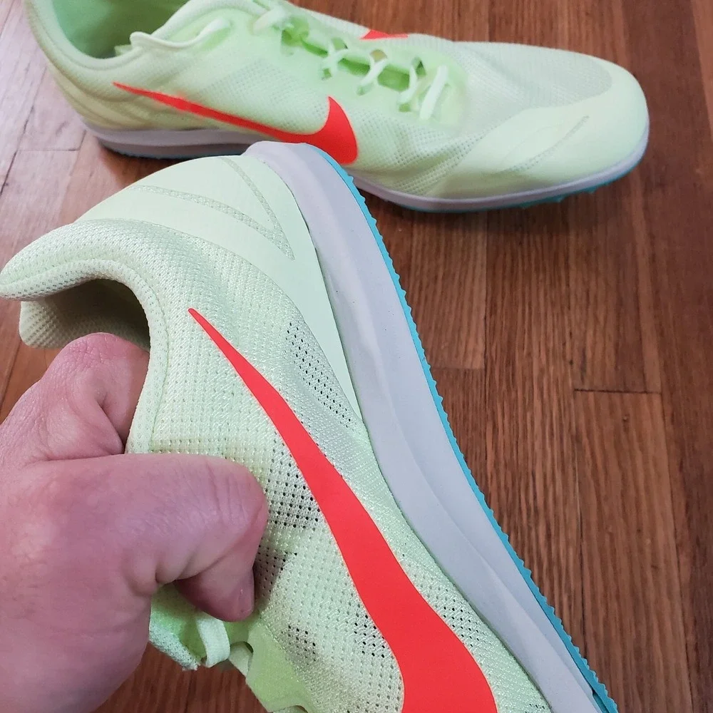 Nike Zoom Rival D 10 Mens Track Spikes Running Shoe Volt 907566-700 Sz 14